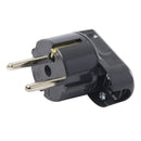 Enchufe Macho Volante Schuko 2P+T 16 A Negro