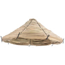 Paraguas Grande De Totora Para Jardin Y Exteriores