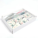 Set Bano 8 Piezas Hojas Multicolor