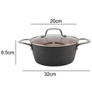 Olla 20 cm Aluminio Negro
