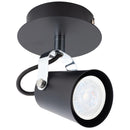 Aplique Aurus 1 Luz Metal Negro