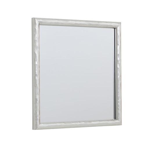 Espejo Pared Forma Cuadrada 30x30 cm Plateado Basic