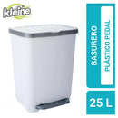 Basurero 25 Litros Plastico Blanco