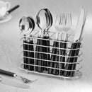 Juego Cubiertos Acero Inox. Negro 16 Piezas Incluye Organiza