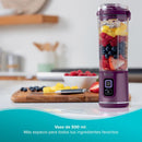 Licuadora Individual Inalambrica 0.5 Litros Morado Blast Passion Fruit