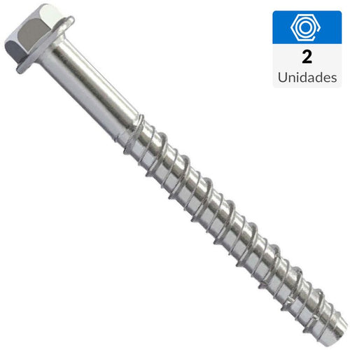 Perno para hormigon antisismico M10 x 100 mm zincado 2 unid