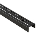 Pilar ranurado doble metal 96 cm negro
