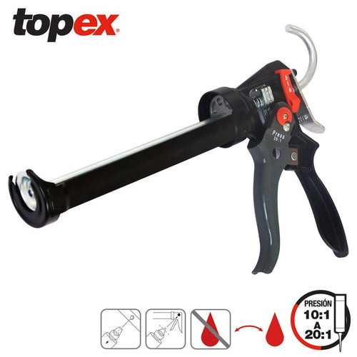 Pistola Calafatera Profesional Topex Antigoteo Con Empuje