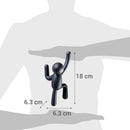 Set de Ganchos para Muro 3 Unidades Plastico Negro