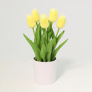 Planta Artificial Tulipan 36 cm Amarillo