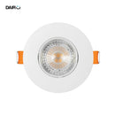 Pack 2 Foco Led Spot Empotrado Redondo 5 W Plastico Blanco