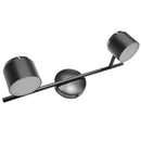 Barra Led Kivu 2 Luces Metal Negro