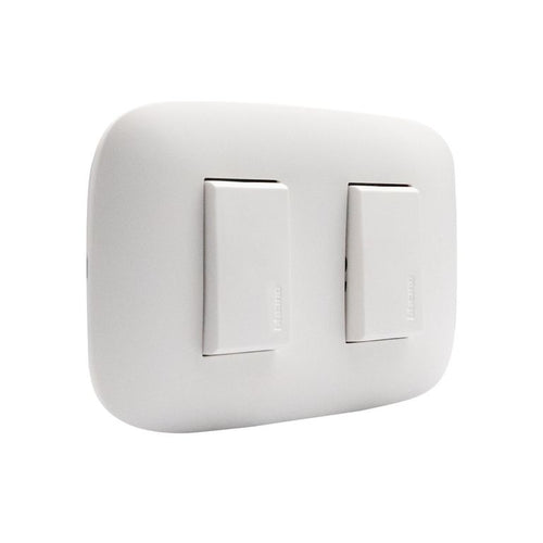 Interruptor Doble (9/15) Blanco Domino Sencia