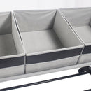 Perchero 3 Cajas Tela Negro/Gris