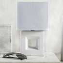 Lampara Mesa Ceramica Quad Blanco 11X29 Cm