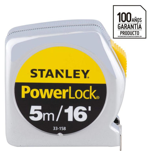 Huincha Para Medir 5 M Metal Amarillo
