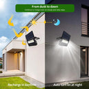 Aplique Exterior Solar Led 80 W IP 65 850 lm Luz Calida