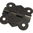 Bisagra decorativa borde redondeado 25 x 30 mm bronce antiguo 2 unid