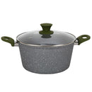 Olla de Aluminio 24 cm 3 l Gris Marble
