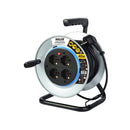 Carrete Alargador Shuko 16A 4 Toma(S) 40 M Negro/Gris