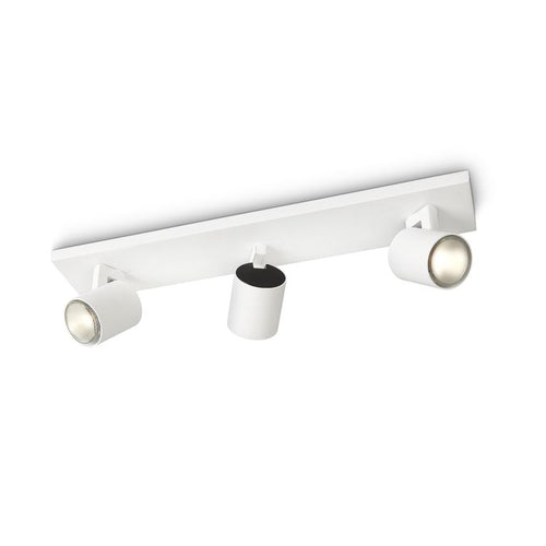 Barra Led Neiro 3 Luces Metal Blanco