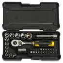 Set Mecanico De Dados 1/4 Pulg 37 Piezas