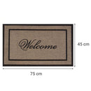 Limpiapies Premiere Welcome 45x75 cm Caucho Cafe