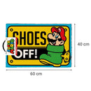 Limpiapies Nin shoes off 40x60 cm Amarillo, rojo y verde