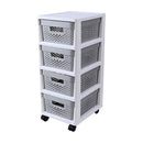 Cajonera Organizadora 31x66x38 cm Gris/Plata