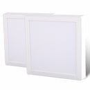 Panel Led Sobrepuesto Cuadrado Blanco 18W Luz Calida