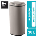 Papelero 30 Litros Metal Taupe