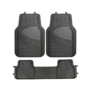 Set de Cubrepisos Antideslizante Universal Negro/gris 3 Piezas