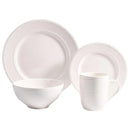 Juego de Vajilla 16 Piezas Ceramica Genoa Blanco