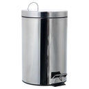 Papelero Redondo 20 Litros Metal Gris