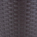 Macetero Redondo De Plastico 25X24 Cm Marron