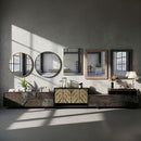 Espejo Decorativo Forma Rectangular 69x84 cm Negro Geo