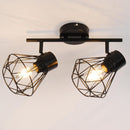 Barra 2 Luces Metal Negro