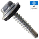 Tornillo Autoperforante Metal 1/4 mm 4 unidad(es)