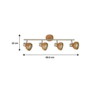 Barra Led Madera Cafe.