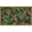Limpiapies Naturelle Hello 45X75 Cm Caucho Multicolor