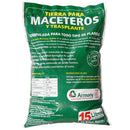 Tierra para macetero 15 litros saco