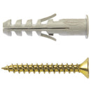 Tarugo Nylon SA6mm + Tornillos 4.5x35mm 10 unidades