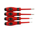 Set 4 atornilladores con tester paleta/cruz 3 y 4mm