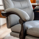 Silla Escritorio Reposapies Ejecutiva Rocky Gris