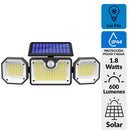 Reflector Solar con Sensor 1.8 W IP 44 600 lm Luz Fria
