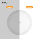 Panel Led Sobrepuesto Circular Blanco 18W Luz Fria con Sensor Movimiento