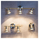 Barra Led Bisel 2 Luces Metal Gris