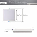 Panel Led Empotrado Cuadrado Blanco 18W Luz Fria