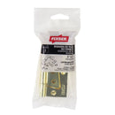 Pack 3 Unidades Bisagra 3X3 Bronce.