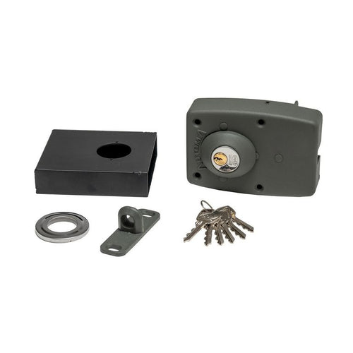 Cerradura Corredera y Abatir con Caja GR BT Cerradura de acceso Sobreponer Negro